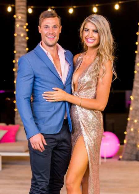 Anna McEvoy with her Love Island partner, Josh Packham